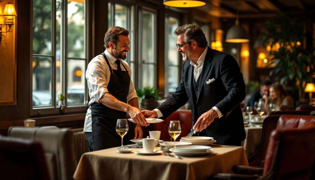 Was bedeutet es laut Psychologie, dem Kellner beim Abräumen zu helfen?